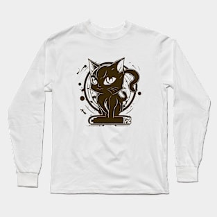 Graffiti Paint Cat Creative Inspiration Long Sleeve T-Shirt